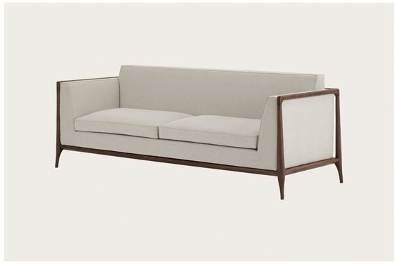 Sofá estofado bege Sofa Anti Scratch da mobília da entrada do hotel de cinco estrelas