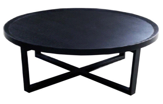Mesa de centro moderna contemporânea preta 1000*600*450mm do estilo