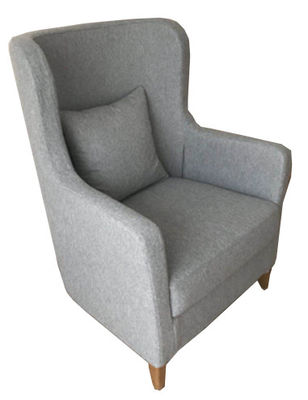 Mobília luxuosa Gray Upholstered Armchair Stylish feito-à-medida da luz ISO9001