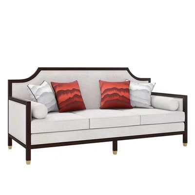 Sofa New Chinese Style Furniture estofado feito sob encomenda ergonômico 225*84*95cm