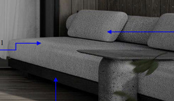 Estilo moderno de 5 estrelas Sofa Chair do estilo moderno
