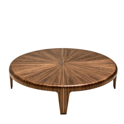ODM moderno do OEM das mesas de centro do estilo da madeira de círculo de 1100*600*450mm