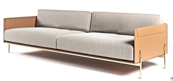 Mobílias impermeáveis Sofa Modern Settee Sofa dobro da entrada do hotel 1800*900*790mm