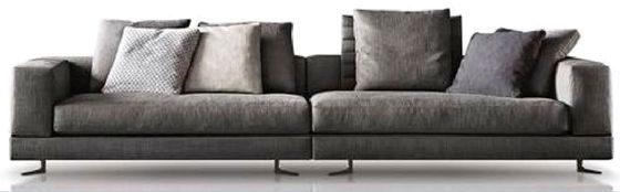 Durabilidade e longevidade longas da mobília de Grey Sectional Sofa Hotel Lobby
