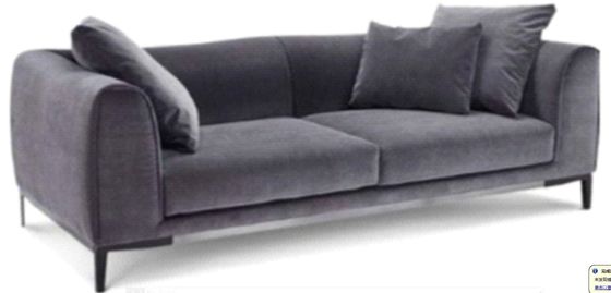 Sofá pequeno preto comercial do ODM Sofa And Loveseat 2 Seater Loveseat