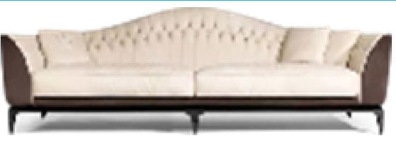 Série ergonômica à moda Sofa White Couch Living Room bege da sala de estar Wearproof