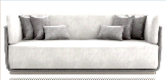 Sofá confortável profundo Sofa Skin Friendly da entrada do hotel de estofamento do sofá de estofamento