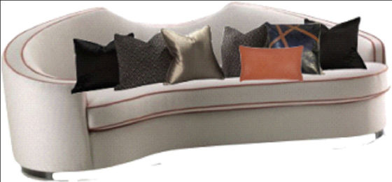 Sala 230*98*90cm de Sofa Comfortable Sofa For Living do estilo do hotel do ODM do OEM