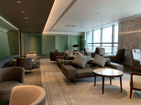 A mobília da madeira maciça de ASCOTT ajustou grupos de sala de visitas para o ODM dos apartamentos