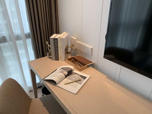 A mobília da madeira maciça de ASCOTT ajustou grupos de sala de visitas para o ODM dos apartamentos