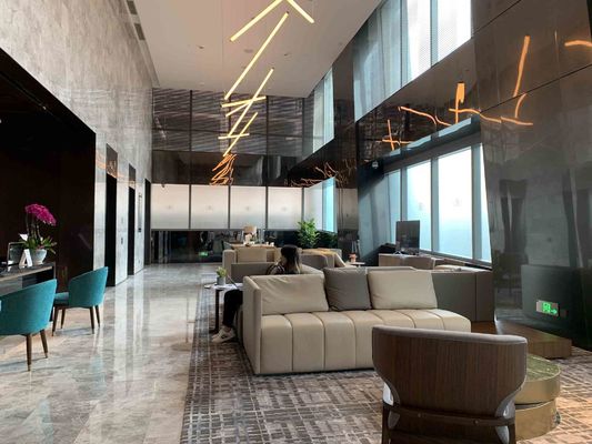 A mobília da madeira maciça de ASCOTT ajustou grupos de sala de visitas para o ODM dos apartamentos