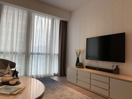 A mobília da madeira maciça de ASCOTT ajustou grupos de sala de visitas para o ODM dos apartamentos
