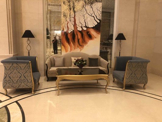 a mesa de jantar feita sob encomenda de 5 estrelas do hotel internacional do hotel ajustou Sofa Set personalizado impermeável Wearproof