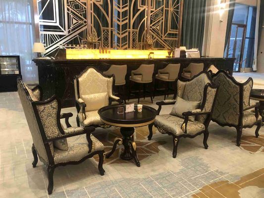 a mesa de jantar feita sob encomenda de 5 estrelas do hotel internacional do hotel ajustou Sofa Set personalizado impermeável Wearproof