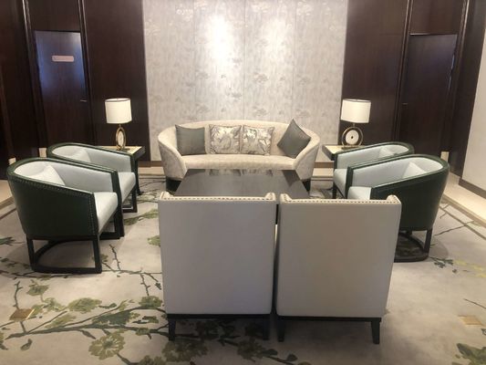 a mesa de jantar feita sob encomenda de 5 estrelas do hotel internacional do hotel ajustou Sofa Set personalizado impermeável Wearproof