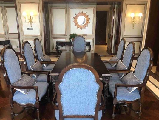 a mesa de jantar feita sob encomenda de 5 estrelas do hotel internacional do hotel ajustou Sofa Set personalizado impermeável Wearproof