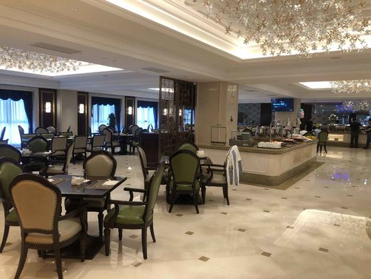 a mesa de jantar feita sob encomenda de 5 estrelas do hotel internacional do hotel ajustou Sofa Set personalizado impermeável Wearproof