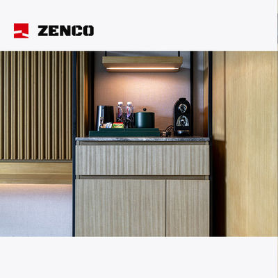 Conjunto de mobiliário de quarto de hotel de estilo moderno, conjunto de mobiliário de madeira maciça