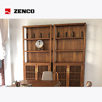 Conjunto de móveis de madeira maciça de estilo chinês com cadeiras e armários de mesa de chá