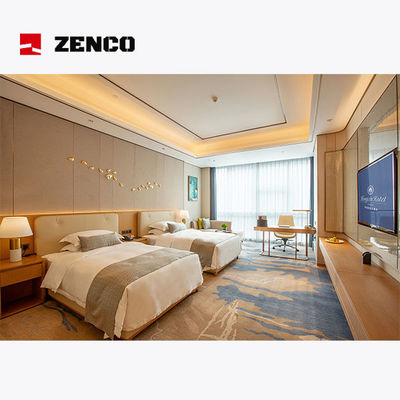 Conjunto de mobiliário de quarto de hotel de estilo luxuoso, tamanho 1500*2000*300