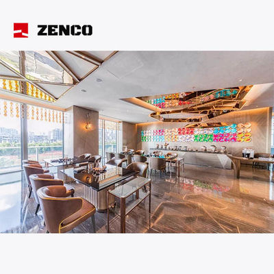 Conjunto de mobiliário de hotel e restaurante feito de madeira maciça de cinzas com mesa de jantar elétrica