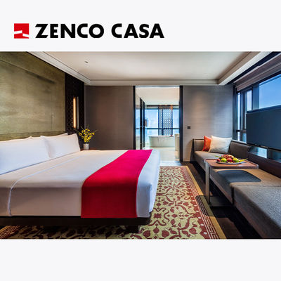 Conjunto de móveis de quarto de hotel de estilo chinês Dimensões e cores personalizáveis