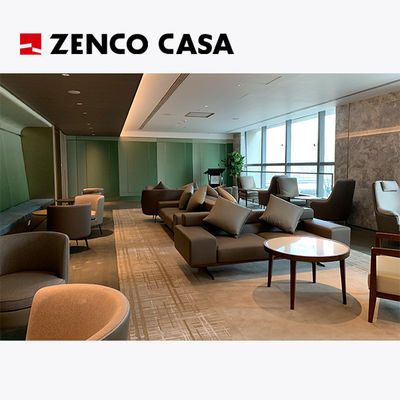 Mobiliário moderno de lazer com poltronas, sofás e mesas de café