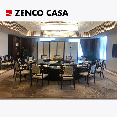 Hotel de estilo chinês Sala de banquetes mesa de jantar elétrica e cadeiras para restaurante do hotel