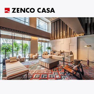Conjuntos de mobiliário de lazer para hotéis, incluindo poltronas, bancos, mesas de café, sofás