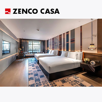 Características étnicas Set de mobiliário para quartos de hotel, incluindo cama de casal