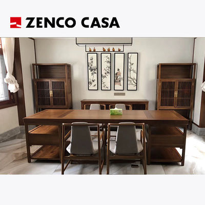Móveis de estilo chinês tradicional Mesa de madeira maciça Cadeiras de livros Estante de livros e estante de armazenamento
