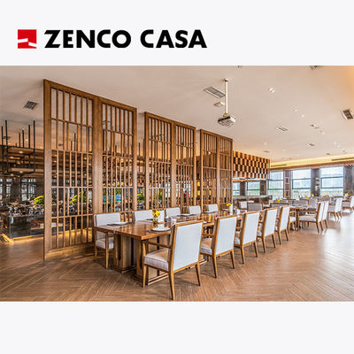 Mobiliário de hotel e restaurante inclui mesa de jantar de madeira sólida e cadeiras de jantar