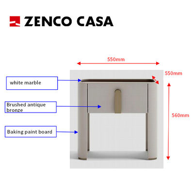 Mobiliário de quarto de hotel conjunto personalizado, design de estilo moderno, produção de madeira maciça