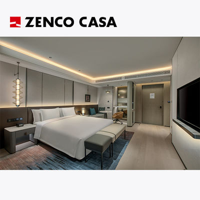 Mobiliário de quarto de hotel Conjuntos personalizados para pessoas de negócios com caixa de cama 1830*2030*300mm