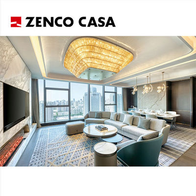 Conjunto de mobiliário de suítes de luxo de hotel de cinco estrelas, incluindo sofá para várias pessoas, etc.