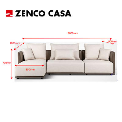 Mobiliário moderno de suítes de hotel com cama king, mesa de escrita e cadeira de escrita, etc.