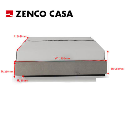 Mobiliário moderno de suítes de hotel com cama king, mesa de escrita e cadeira de escrita, etc.