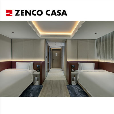 Set de mobiliário de quarto duplo de hotel de estilo moderno Inclui cama de solteiro 1300 * 2000mm