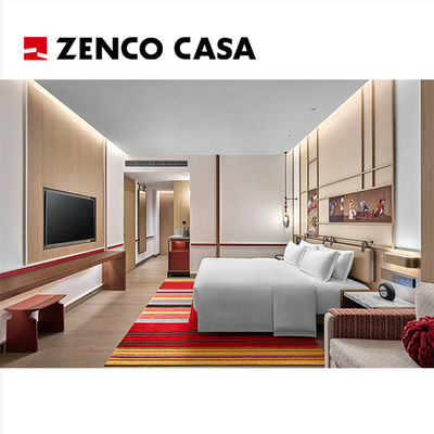 Projeto de personalização de móveis de quartos de hotel de cinco estrelas de estilo moderno colorido