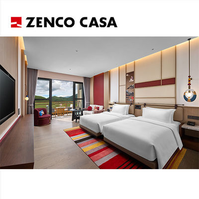 Projeto de personalização de móveis de quartos duplos de hotel de cinco estrelas com um estilo distinto
