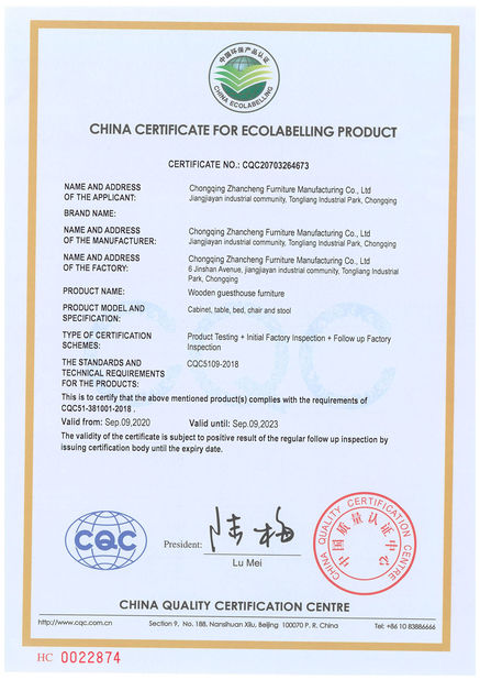 China ZENCO Certificações
